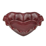 Amore Ceramic Heart Baker Dish Burgundy 26x25x26cm - Pure Apotheca