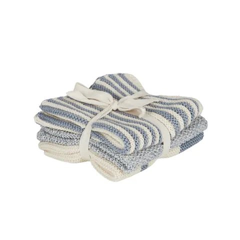 Amy S/3 Cotton Knit Cloth Blue - Pure Apotheca