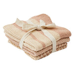 Amy Set/3 Cotton Knit Washer Cloth Clay - Pure Apotheca