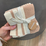 Amy Set/3 Cotton Knit Washer Cloth Clay - Pure Apotheca