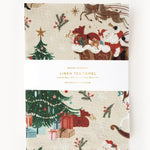 An Enchanted Christmas 100% Linen Tea Towel - Pure Apotheca