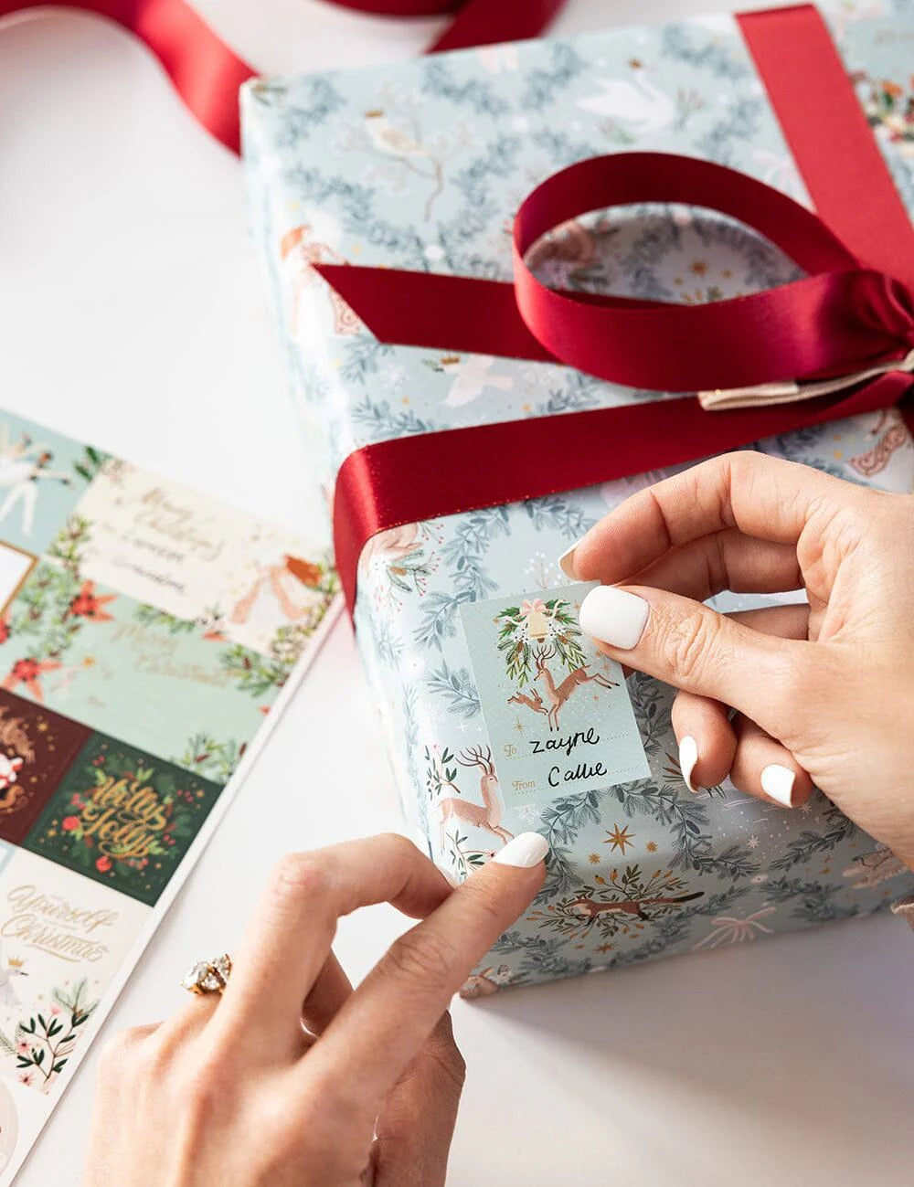 "An Enchanted Christmas" Christmas Stickers Pack 45pk - Pure Apotheca