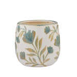 Anchal Ceramic Pot 20.5x19cm Blue/Olive - Pure Apotheca