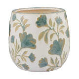 Anchal Ceramic Pot 24x23cm Blue/Olive - Pure Apotheca