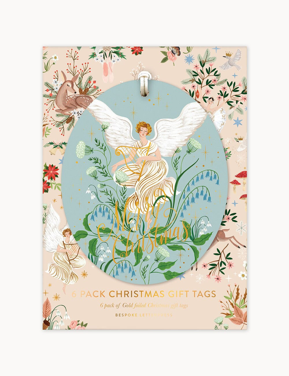 Angel Christmas Gift Tags 6pk - Pure Apotheca
