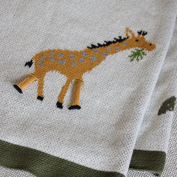 Animal Playtime Cotton Baby Blanket - Pure Apotheca