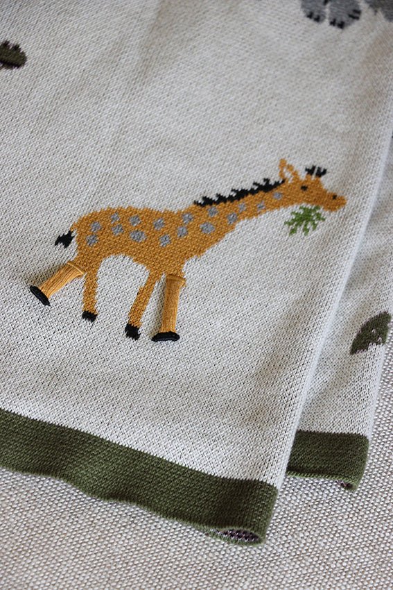 Animal Playtime Cotton Baby Blanket - Pure Apotheca
