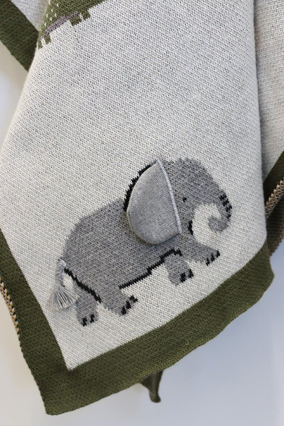 Animal Playtime Cotton Baby Blanket - Pure Apotheca