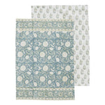 Anjali Cotton Block Tea Towels Set/2 - Pure Apotheca