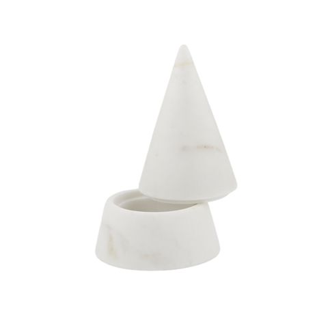 Anneau Marble Trinket Box 7.5x11.5cm Wh - Pure Apotheca