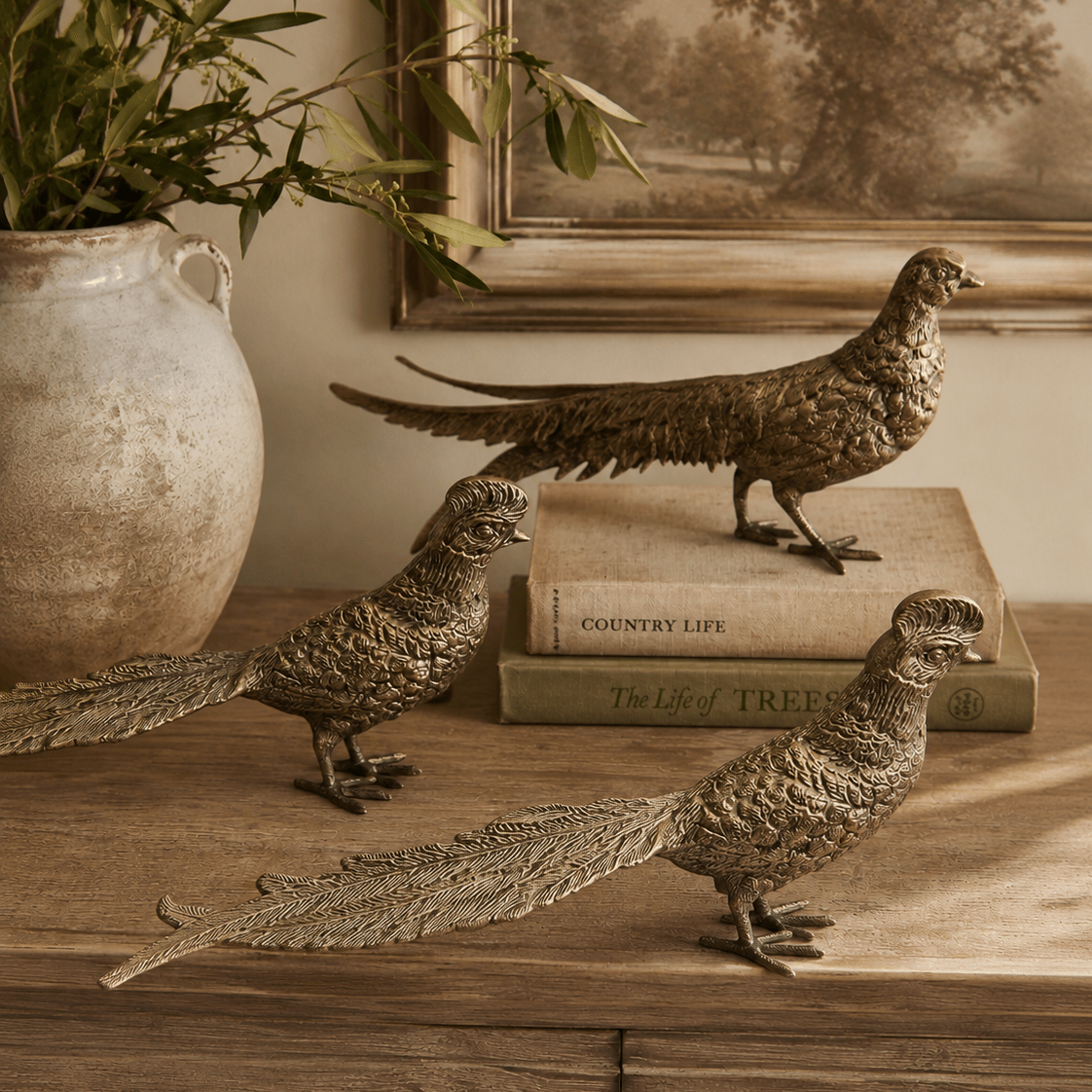 Antique Brass Pheasant - Pure Apotheca