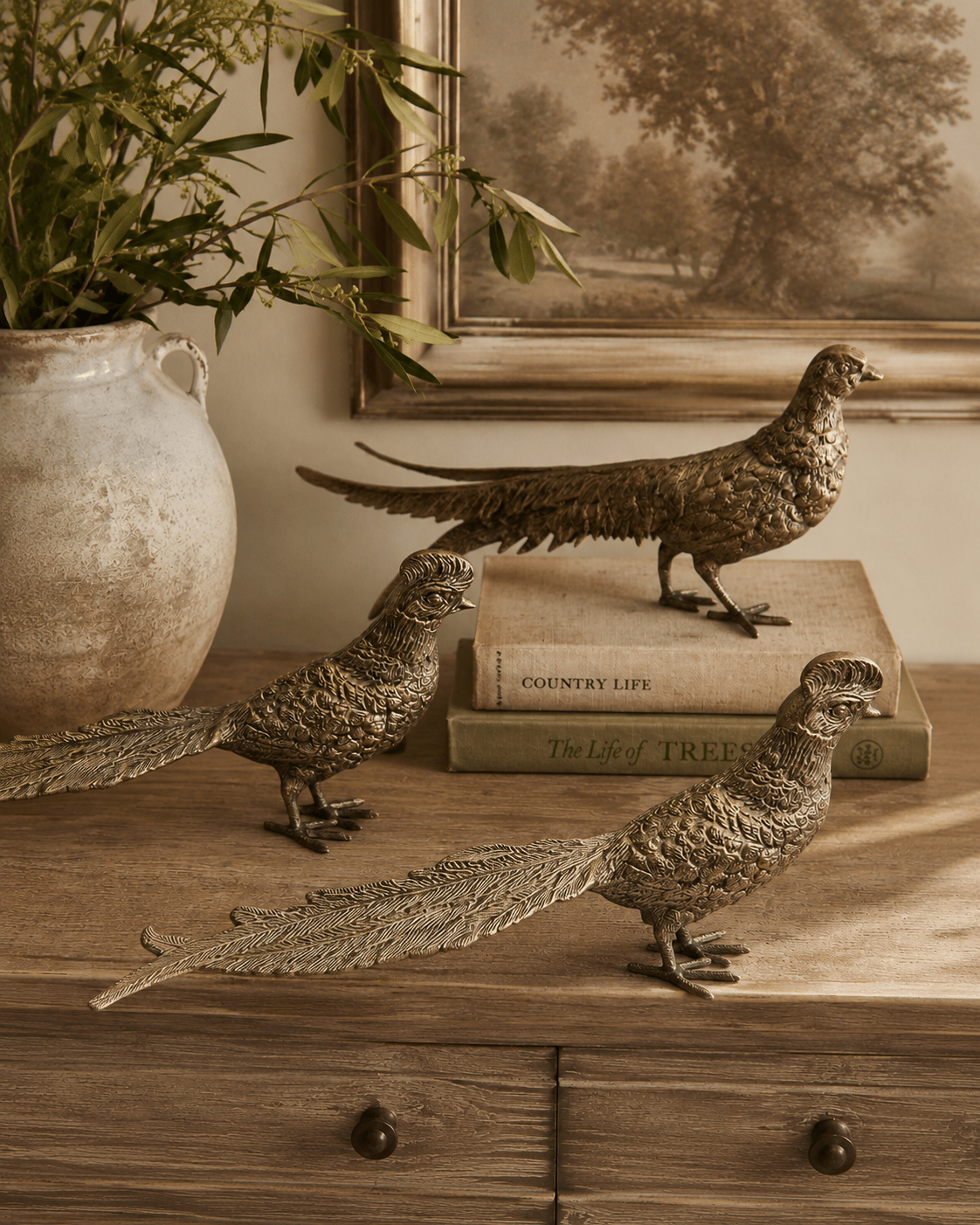 Antique Brass Pheasant - Pure Apotheca