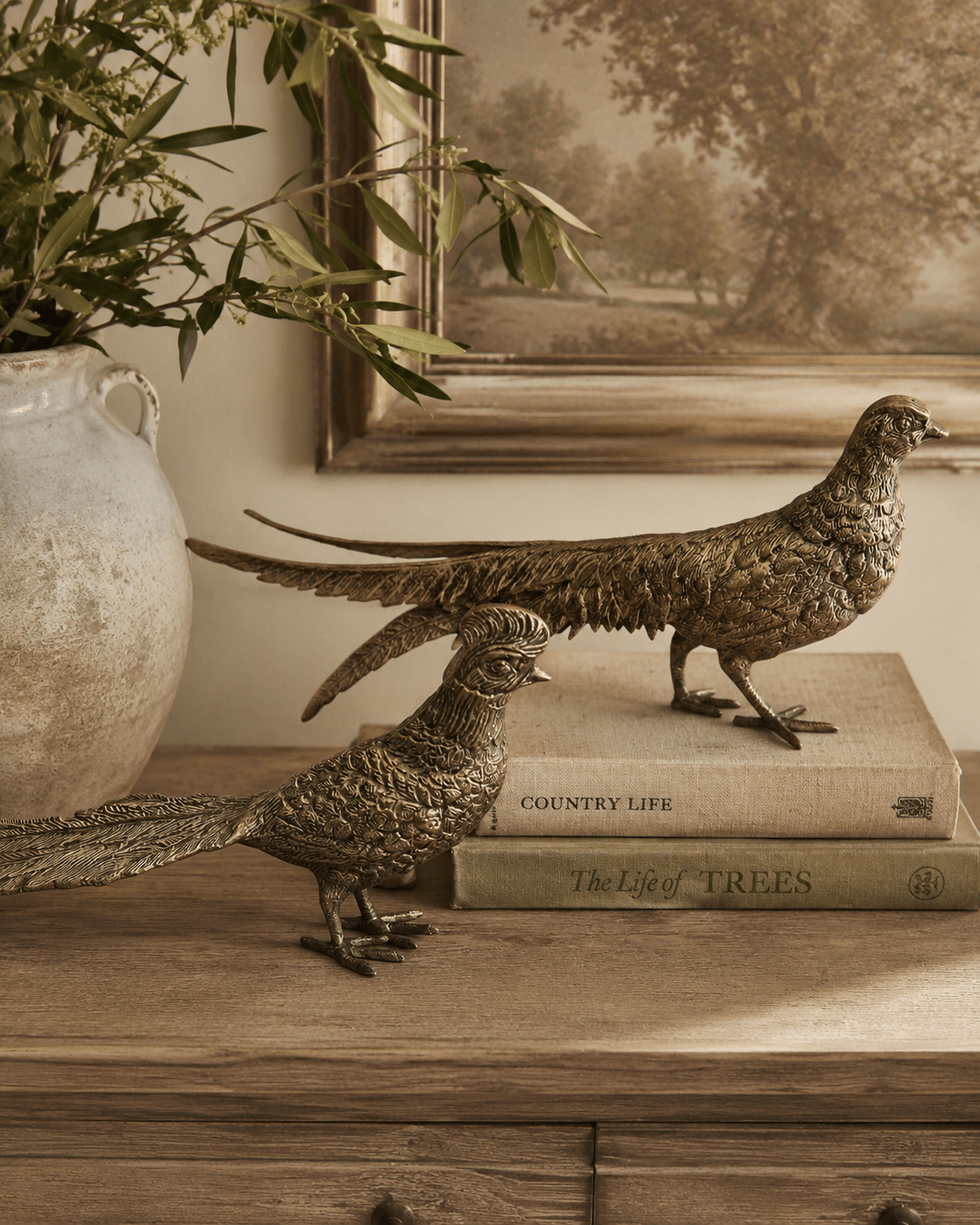 Antique Brass Pheasant - Pure Apotheca