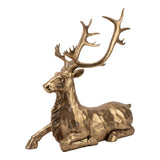 Antique Gold Sitting Deer 60cm - Pure Apotheca