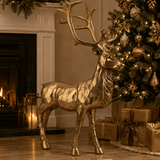 Antique Gold Standing Deer 85cm - Pure Apotheca