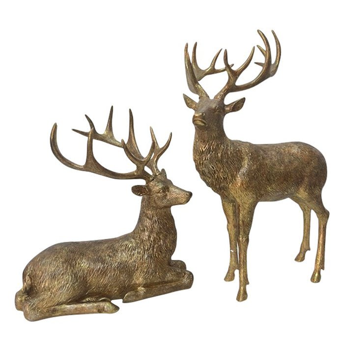 ANTIQUE GOLD WOODLAND DEER - Pure Apotheca