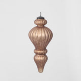 Antiqued Glass Hanging Finial Bronze Small - Pure Apotheca