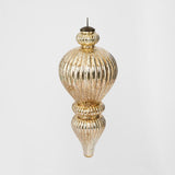 Antiqued Glass Hanging Finial Gold Large - Pure Apotheca