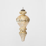 Antiqued Glass Hanging Finial Gold Small - Pure Apotheca