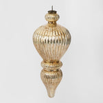 Antiqued Glass Hanging Finial Gold X Large - Pure Apotheca