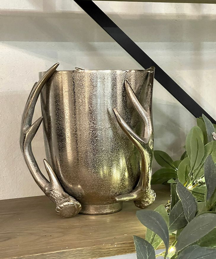 Antler Wine Bucket Silver - Pure Apotheca