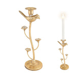 ANTWERP GOLD IRON BIRD CANDLE HOLDER - Pure Apotheca