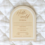 Arch Wooden Milestone Cards Beige - Pure Apotheca