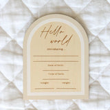 Arch Wooden Milestone Cards Beige - Pure Apotheca