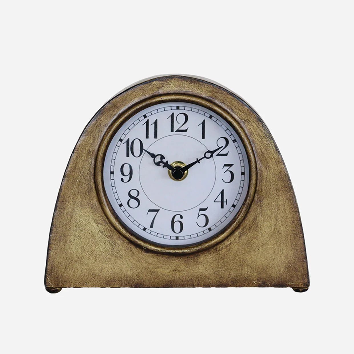 Arched Mantle Clock in Antique Brass - Pure Apotheca