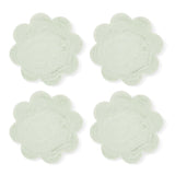 ARIES SAGE GREEN SCALLOP COASTER SET/4 - Pure Apotheca