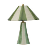 Athol Ceramic Lamp - Green/Ivory - Pure Apotheca
