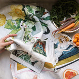 August Blooms Linen Tea Towel - Pure Apotheca