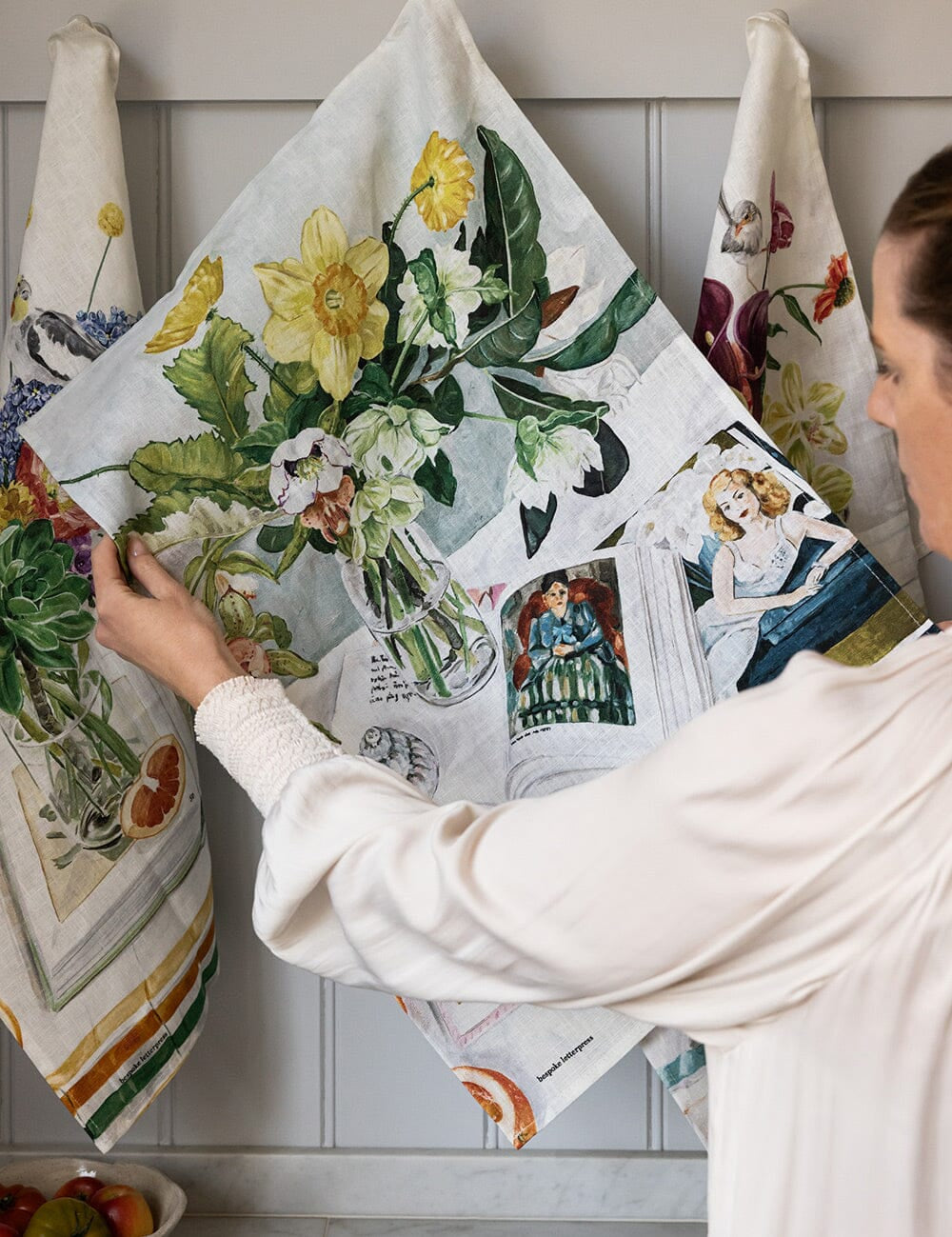 August Blooms Linen Tea Towel - Pure Apotheca