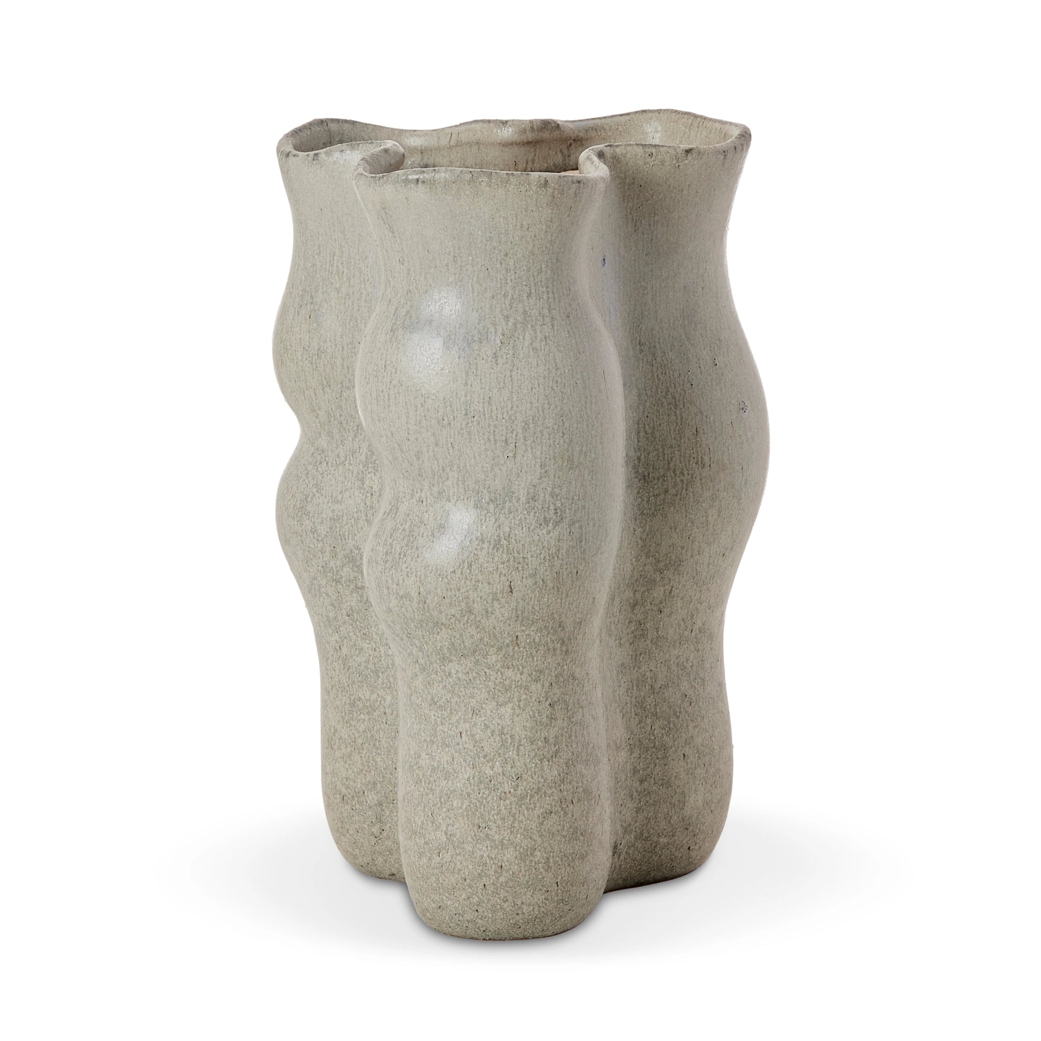 AUGUST WAVY MINERAL GREEN VASE - Pure Apotheca