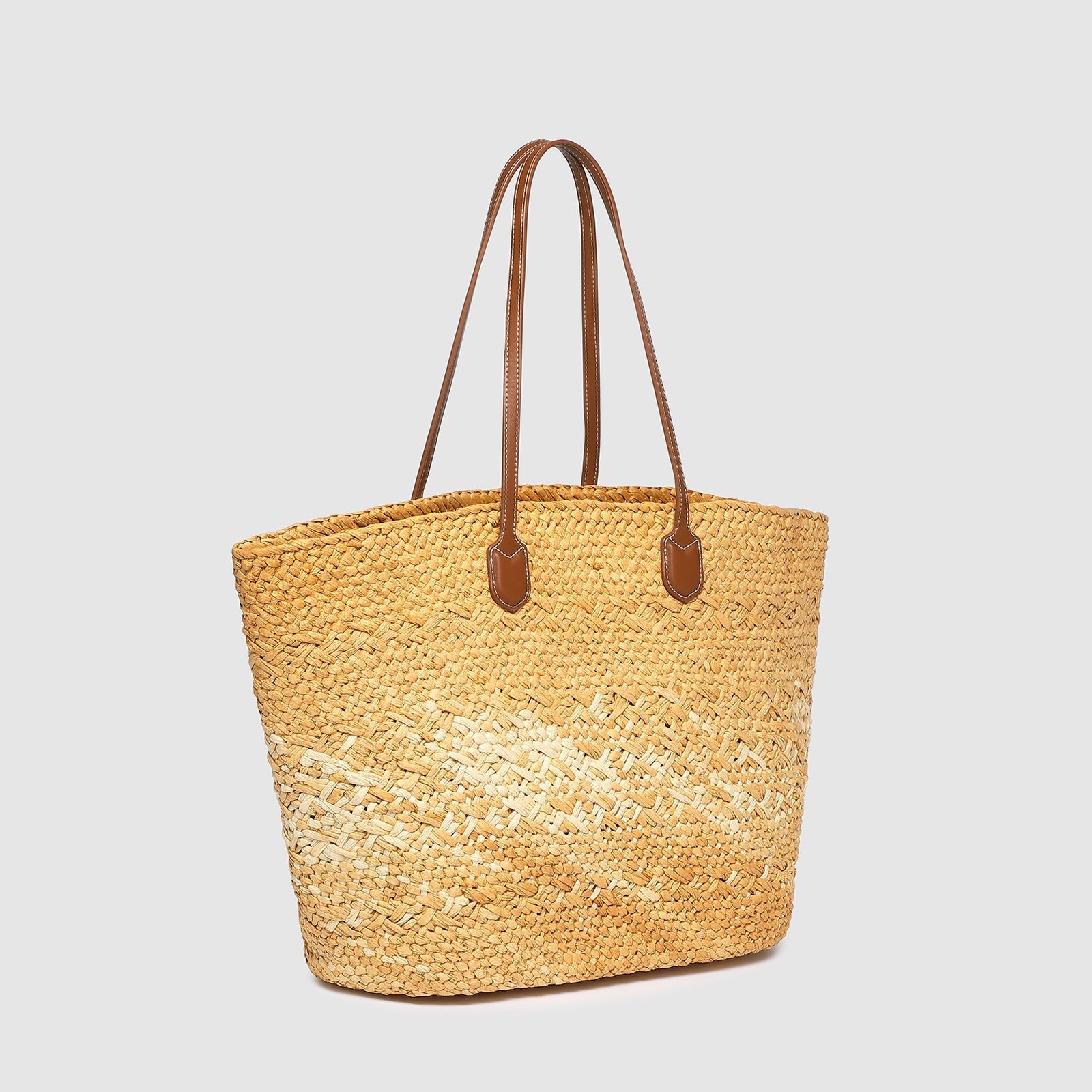 Ava Basket Tote - Natural Raffia - Pure Apotheca