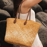 Ava Basket Tote - Natural Raffia - Pure Apotheca