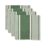 AVERY SPRUCE GREEN STRIPE NAPKIN SET/4 - Pure Apotheca
