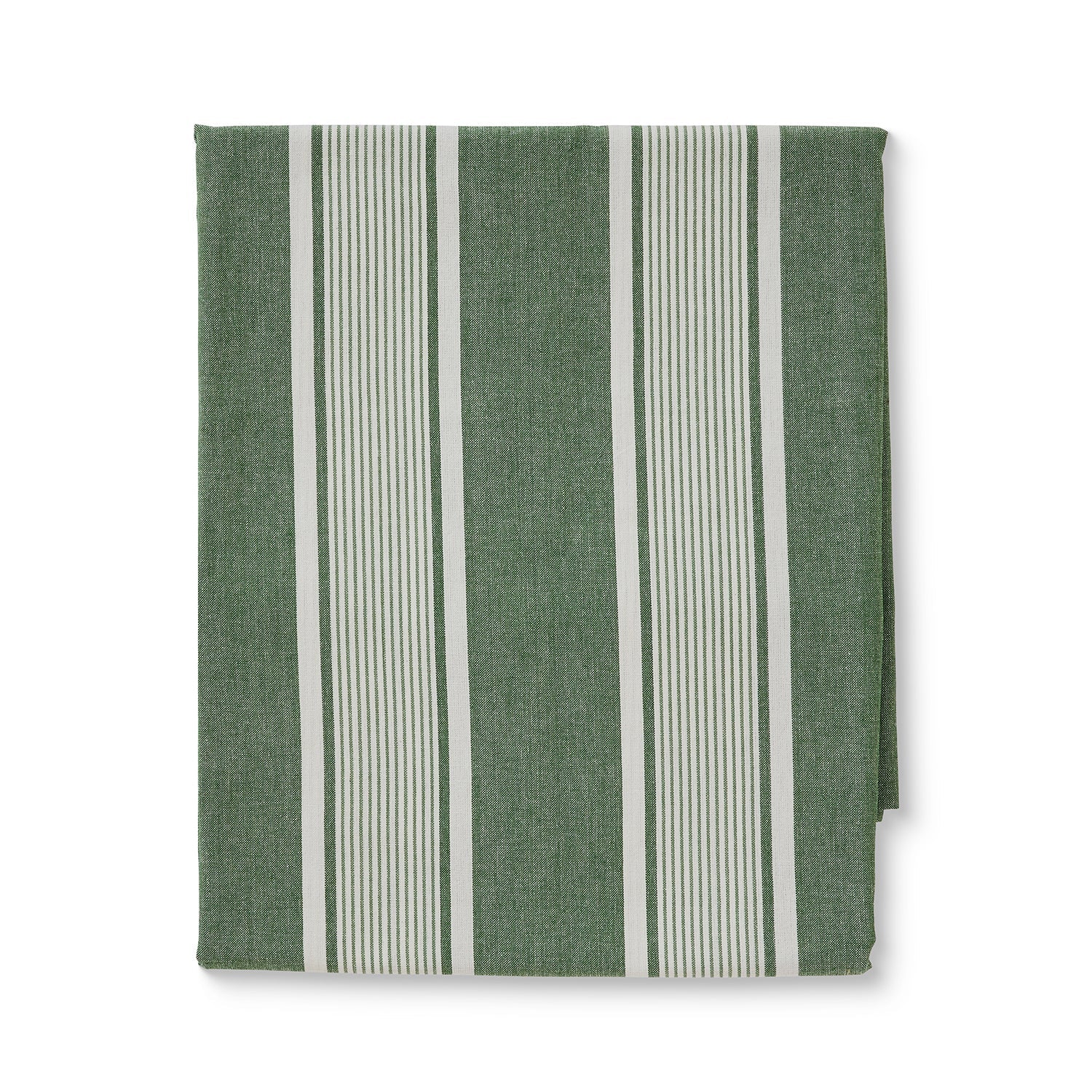 AVERY SPRUCE GREEN STRIPE TABLECLOTH 150X350CM - Pure Apotheca