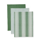 AVERY SPRUCE GREEN TEATOWEL 3PK - Pure Apotheca