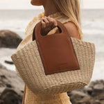 Avoca Basket Bag Natural Tan - Pure Apotheca