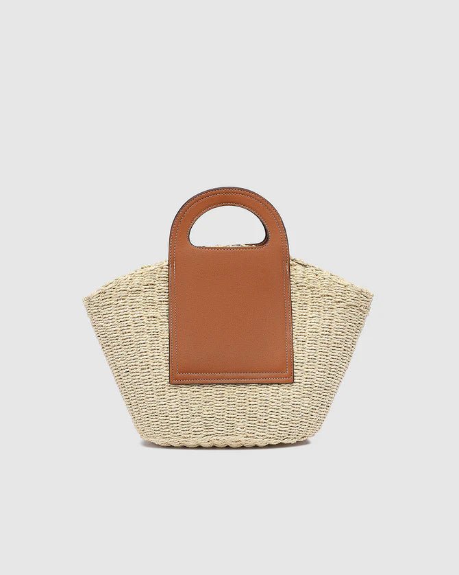 Avoca Basket Bag Natural Tan - Pure Apotheca