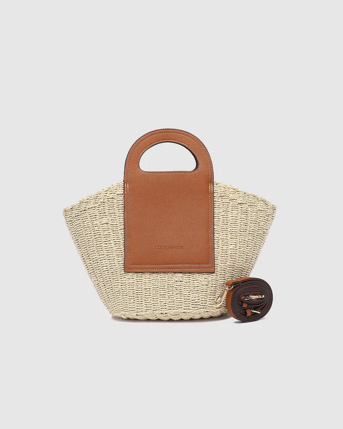 Avoca Basket Bag Natural Tan - Pure Apotheca