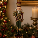 Traditional Nutcracker with Gift 35cm