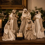 Exquisite Nativity 6 Piece Set Natural 40cm