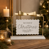 Merry Christmas Champagne Table Sign