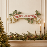 Vintage Merry Christmas Sign 60cm