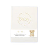 Baby Book with Keepsake Box Classic White Linen - Pure Apotheca