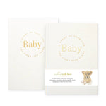 Baby Book with Keepsake Box Classic White Linen - Pure Apotheca