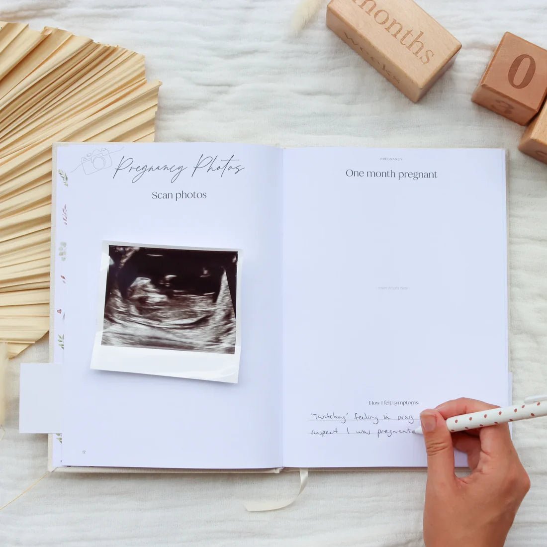 Baby Book with Keepsake Box Oatmeal Linen - Pure Apotheca