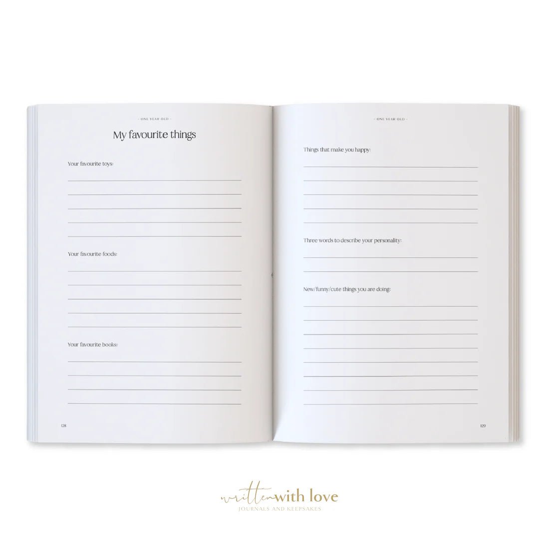 Baby Book with Keepsake Box Oatmeal Linen - Pure Apotheca